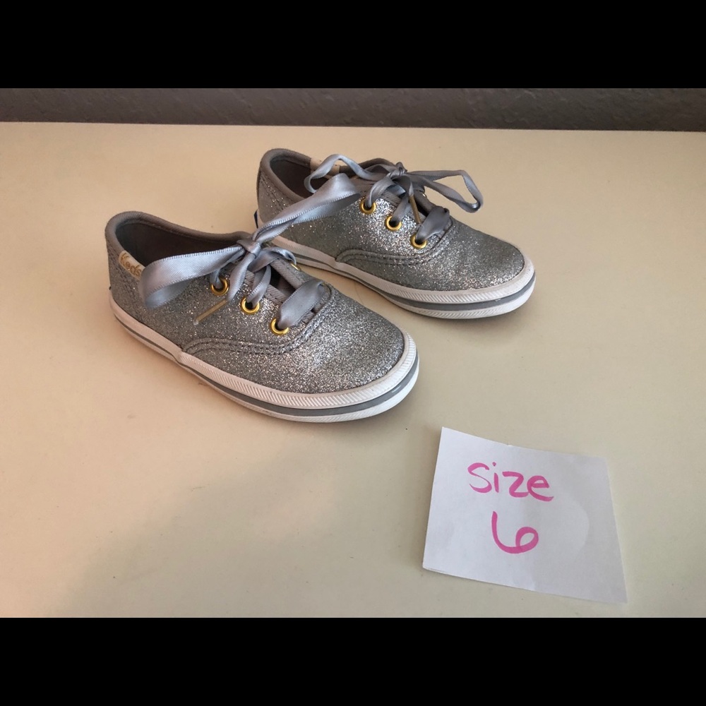 Kids Kate spade sparkle tennis shoes